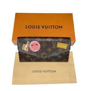 Louis Vuitton Monogram World Tour Sarah Wallet Brown W/ Box & Dust Bag